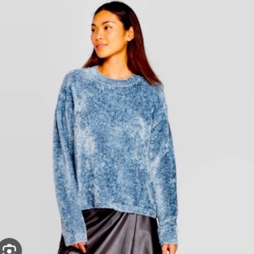 Women’s Plush Crewneck Sweater - Teal